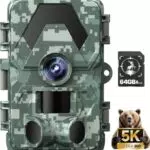 Wildkamera, 5K 60MP Wildtierkamera mit 98FT 130 Weitwinkel