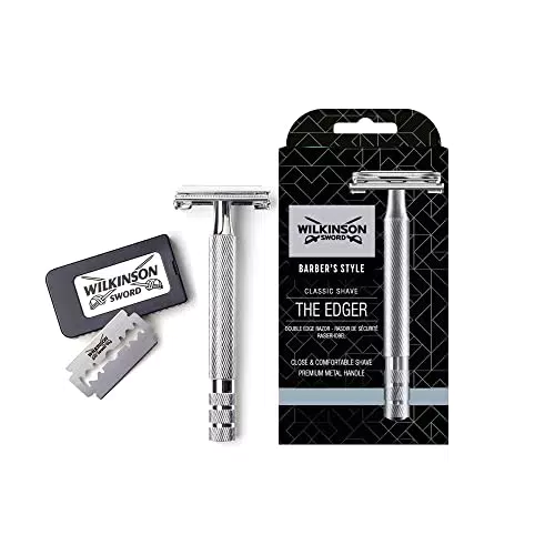 WILKINSON SWORD Rasierhobel für Männer, Premium - Rasierhobel aus Edelstahl