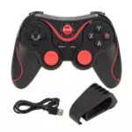 Wireless Gaming Controller, X3 Computer Game Controller Wiederaufladbares Gamepad Fit für Android für IOS Handy TV CP VR