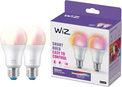 WiZ E27 Tunable White & Color 2er-Pack LED Lampe, 60W