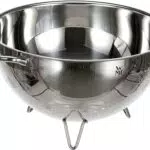 WMF Gourmet Sieb Edelstahl 24 cm, Seiher mit Standfüßen