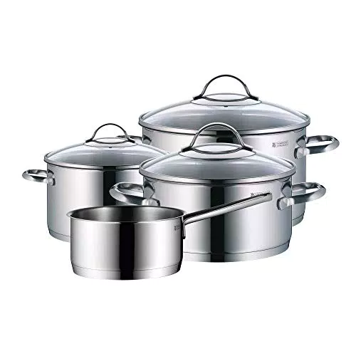 WMF Provence Plus Topfset Induktion 5-teilig, Kochtopf Set mit Glasdeckel