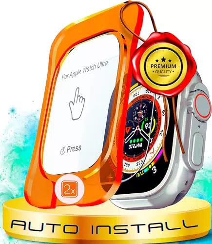 XeloTech DE Schutzglas für Apple Watch Ultra 1&2 Extrem Kratzfest & Garantiert Blasenfreie Installation