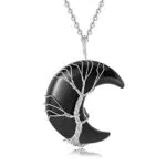 Amethyst Halskette mit Kristall Anhänger - Schmuck für Damen