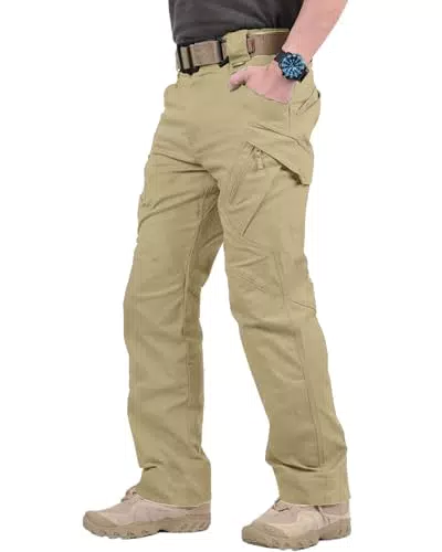 YAOBAOLE Cargohose Herren Militärische Taktik Hose Herren Militär Outdoor Hose Herren Jagdhose Männer Stretch Khaki