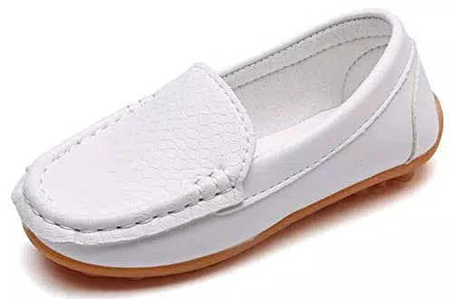 Yeeteepot Kinder Mokassins Bootsschuhe Mädchen Flache Halbschuhe Jungen Weich Loafers rutschfest Oxfords Slippers Bequem Lauflernschuhe
