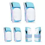 YOOXARMOR Einstellbare Kinder Knieschützer Ellenbogenschützer Handgelenkschützer Set für 3-5-8 Jahre Jungen Mädchen Kinder Schutzausrüstung Set für Rollerskates