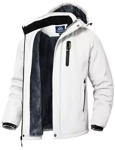 YSENTO Herren Winterjacke Softshelljacke Atmungsaktiv Fleece Gefüttert