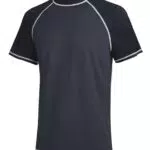 YuKaiChen Herren UV-Schutz Badeshirt Herren Schwimmshirt Schnelltrocknend Atmungsaktiv Sonnenschutz Shirt Rashguard Shirt mit UPF 50+ für Wassersport Größe XL Grau Schwarz