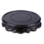 Zerodis Holzständer Praktische Basis Lila Sandtopf Vase Aquarium Runde Vase Bonsai-Basis