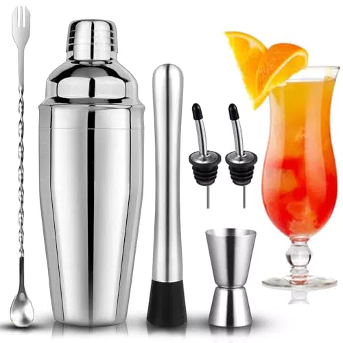 Zeuwets Cocktail Shaker Set, 750 ml Edelstahl Cocktail Mix Set