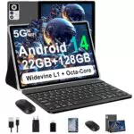 ZIOVO 10 Zoll Android 14 Tablet, 22GB RAM, 128GB ROM, Octa-Core, 8000mAh Akku