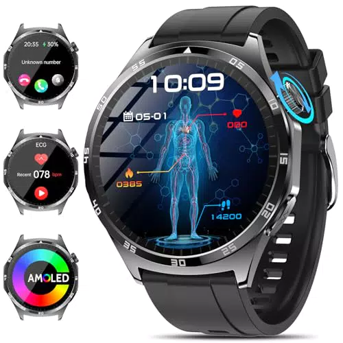 2025 Neu Smartwatch Herren mit EKG/ΒΙυτｚυcker/Harnsäure/BMI 38mm 1