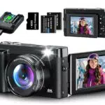 Kompakte 4K Digitalkamera 48MP mit Autofokus, 3 Zoll Flip-Bildschirm und 16X Zoom