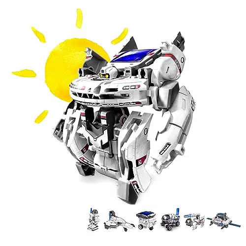 7 in 1 Roboter Konstruktions-Bauset mit Solar, Droide