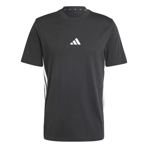 adidas Herren Essential Three Stripes Single Jersey Tee