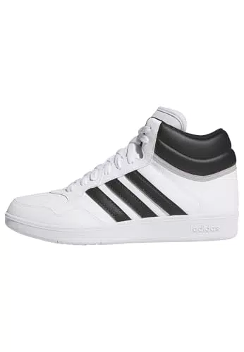 adidas Unisex Hoops 4.0 MID Shoes Schuhe, Cloud White/Core Black/Grey Two