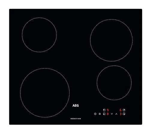 AEG Induktionskochfeld IB6420ACB mit 4 Zonen und Power-Funktion für schnelles Kochen