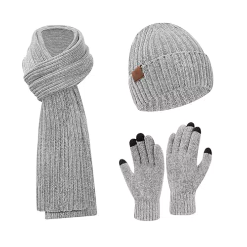 AIVORO Schal und Mütze Set Damen – Warmer Winterkomfort für Familie und Freunde