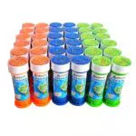 alldoro 60635 Bubble Fun Seifenblasen 36er Set, je Dose 55ml Seifenlauge mit Pustestab und Labyrinth Spiel im Deckel