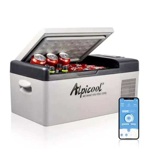 Alpicool C15 15L Kühlbox 12V – Tragbare Kompressor-Gefrierbox für Auto und Boot