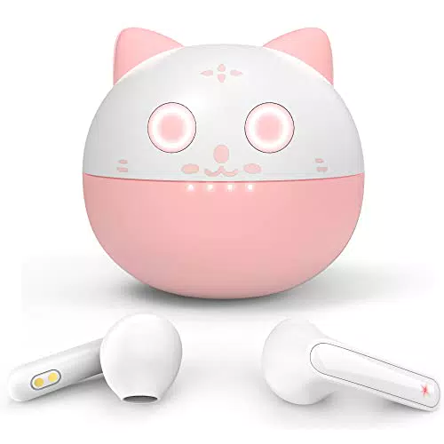 AMAFACE Bluetooth Kopfhörer rosa Kabellose Kopfhörer für Mädchen Kinder Damen