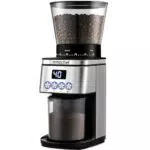 AMZCHEF Elektrische Kaffeemühle mit 30 Mahlgraden und LCD-Anzeige