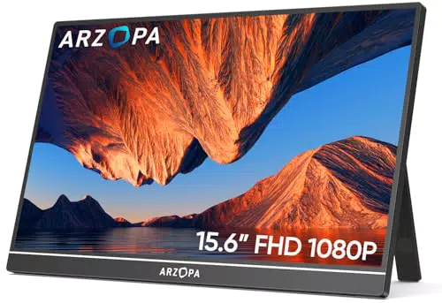 ARZOPA Portable Monitor, 15.6 Zoll Tragbarer Monitor