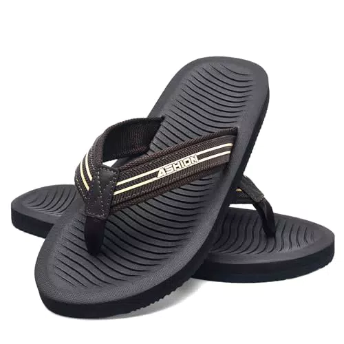 ASHION Flip Flops Herren Zehentrenner Sommer Strand Badelatschen Rutschfestet Beach Pool Sandalen