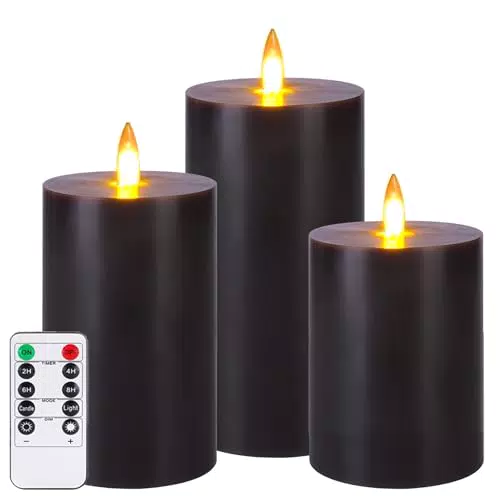 Auemaniliy LED-Kerze mit Fernbedienung und Timer für minimalistische Wohnkultur