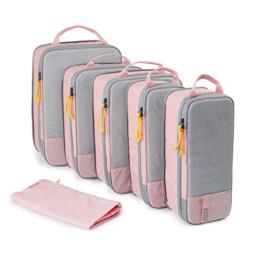 BAGSMART Koffer Organizer Packing Cubes Compression 6 Stück