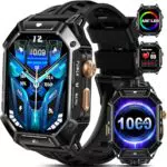Bambooinn X1 Smartwatch für Herren mit AMOLED Display und 30 Tage Akkulaufzeit