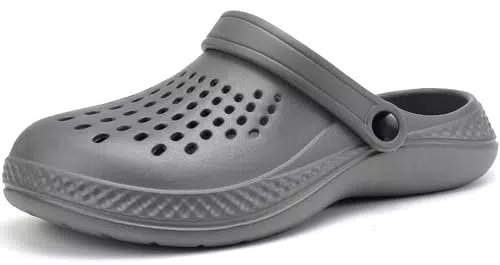 BARFULKER Clogs Herren Pantoletten Sommer Leicht Hausschuhe Atmungsaktiv Gartenschuhe rutschfest Weiche Strand Slippers Sandalen