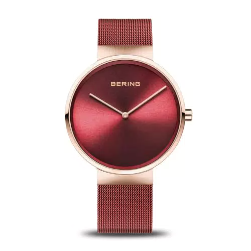 BERING Damen Uhr Quarz Movement - Classic Collection mit Edelstahl und Saphirglas 14539-363 - 5 AT