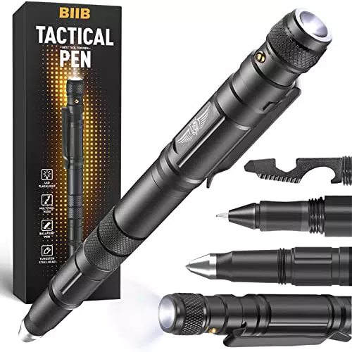 BIIB Geschenke für Männer, Taktischer Stift Multitool Gadgets für Männer Geschenke für Papa