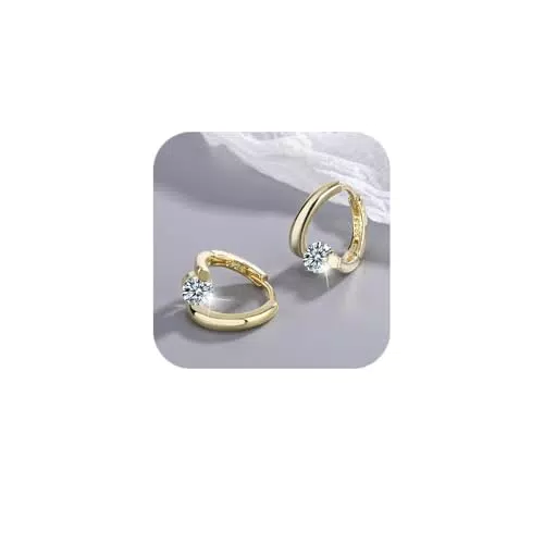 Muttertagsgeschenke: Damen Ohrringe Gold & Silber, Twist Diamant Creolen
