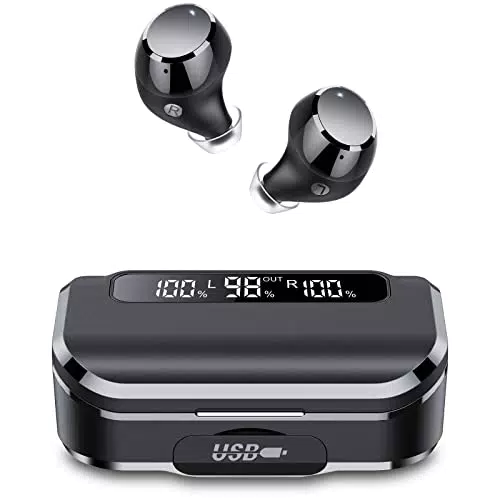 Bluetooth Kopfhörer, 2025 In Ear Kopfhörer Kabellos Bluetooth 5.3 mit Noise Cancelling Mic