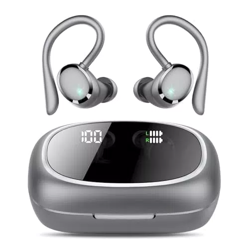 Bluetooth Kopfhörer Sport mit HD-Mikrofon, IP7 wasserdicht, 72 Std Spielzeit