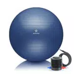 BODYMATE Gymnastikball mit GRATIS E-Book und Luft-Pumpe für Fitness und Yoga