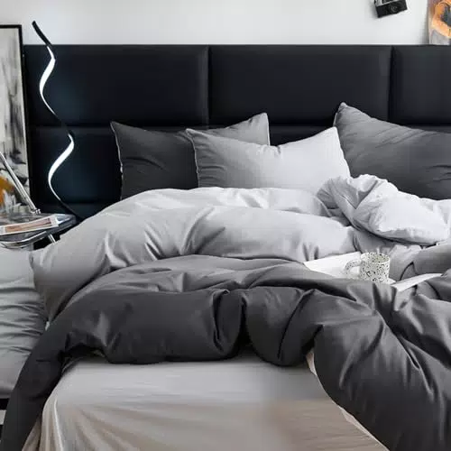 Boqingzhu Bettwäsche 220×240cm Karamell Braun Uni Weich Angenehm Microfaser Bettwäsche Set Bettbezug und 2 Kissenbezüge 80x80 cm mit Reißverschluss