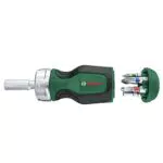 Bosch Ratschenschraubendreher mit Bit Magazin - Hohe Drehmomentleistung
