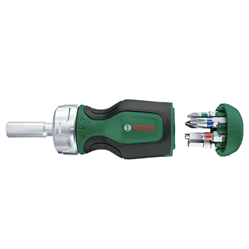 Bosch Ratschenschraubendreher mit Bit Magazin - Hohe Drehmomentleistung