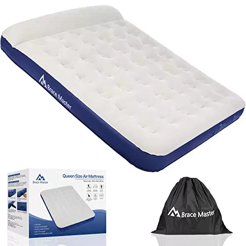 Brace Master Luftmatratze Camping, Doppel Luftbett mit Kissen