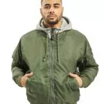 Brandit MA1 Sweatjacke mit Kapuze für Herren