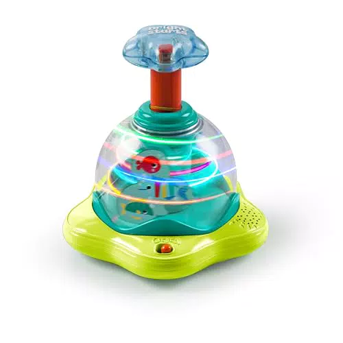 Bright Starts Press & Glow Spinner – Musikspielzeug zur Förderung der Motorik