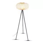 Briloner Stehlampe Holz – Leselampe für Wohnzimmer und Schlafzimmer Deko