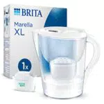 BRITA Wasserfilter Kanne Marella XL – Filterkartusche MAXTRA PRO zur Reduzierung von Verunreinigungen