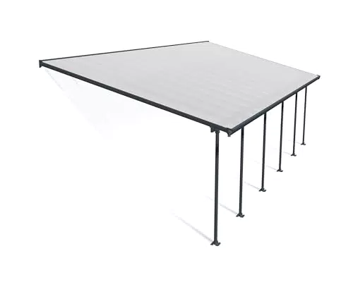 Canopia Terrassenüberdachung Alu Feria 4X10.31 mit Polycarbonat Hohlkammerplatten