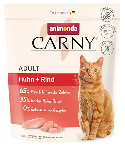 Animonda Carny Katzen Trockenfutter mit Huhn und Rind, getreide- und zuckerfrei