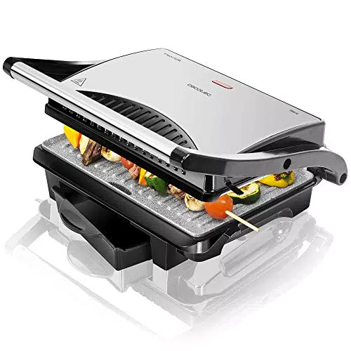 Cecotec Rock'nGrill 1500 Rapid Elektrogrill. RockStone-Steinverkleidung